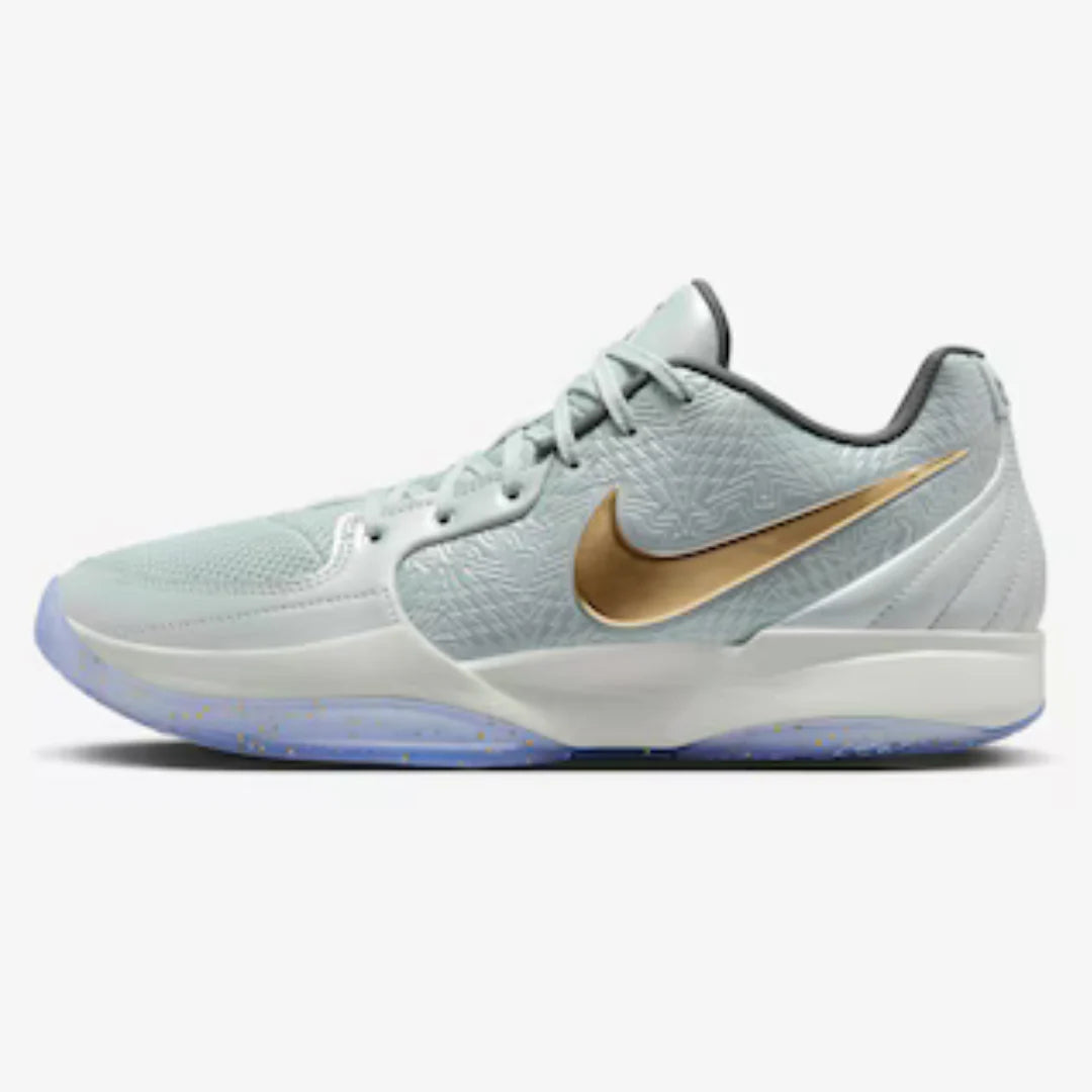 Tênis Nike Ja 2 Tree Top Light Silver and Metallic Gold