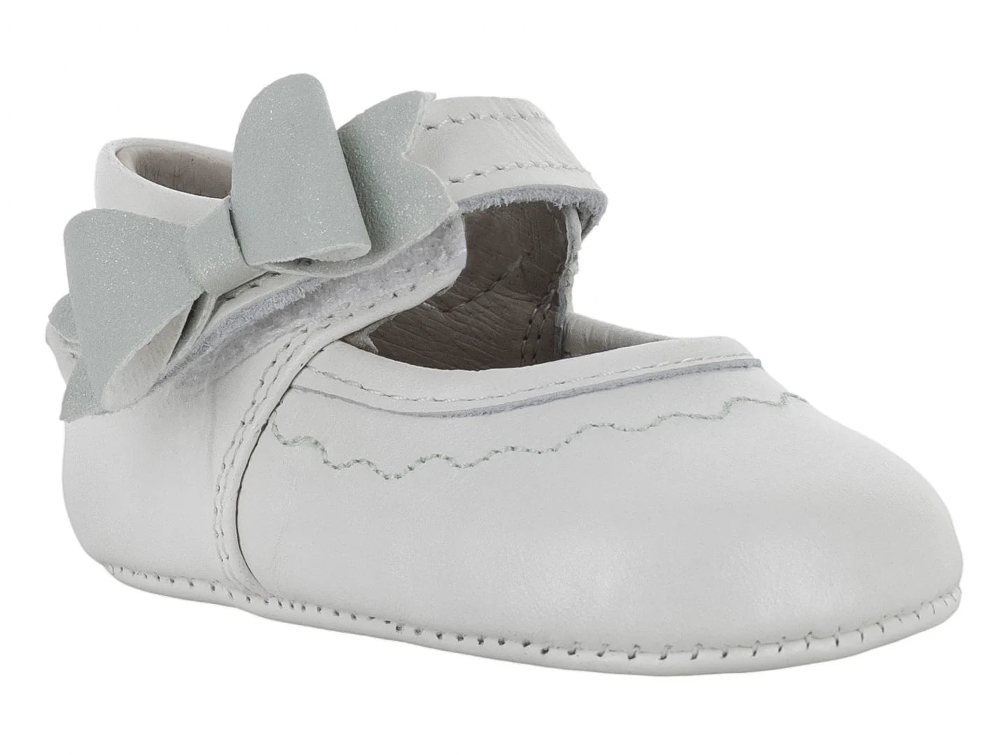 Zapatos Formales Miniburbujas Blanco para Bebé
