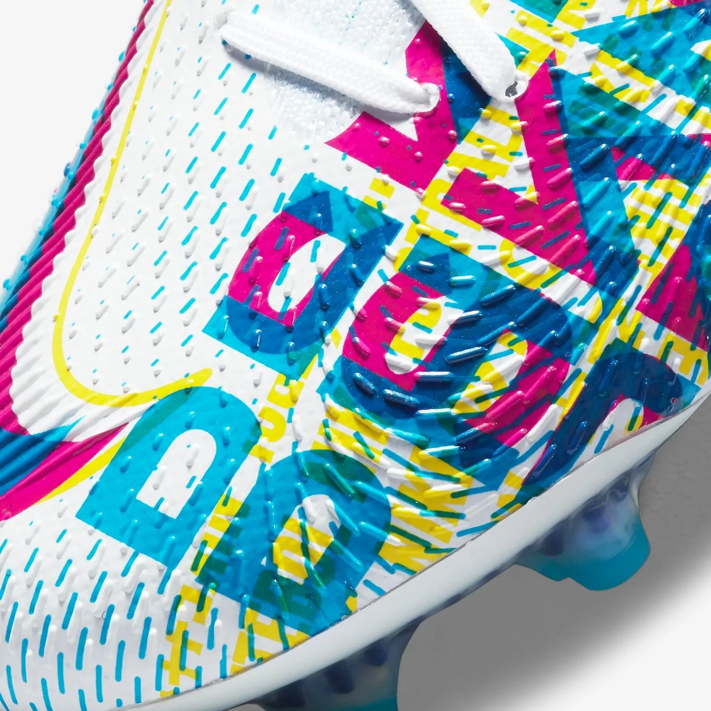 Nike Phantom GT Elite 3D FG Firm Ground Soccer Cleats Chlorine Blue Opti Yellow White Pink Blast