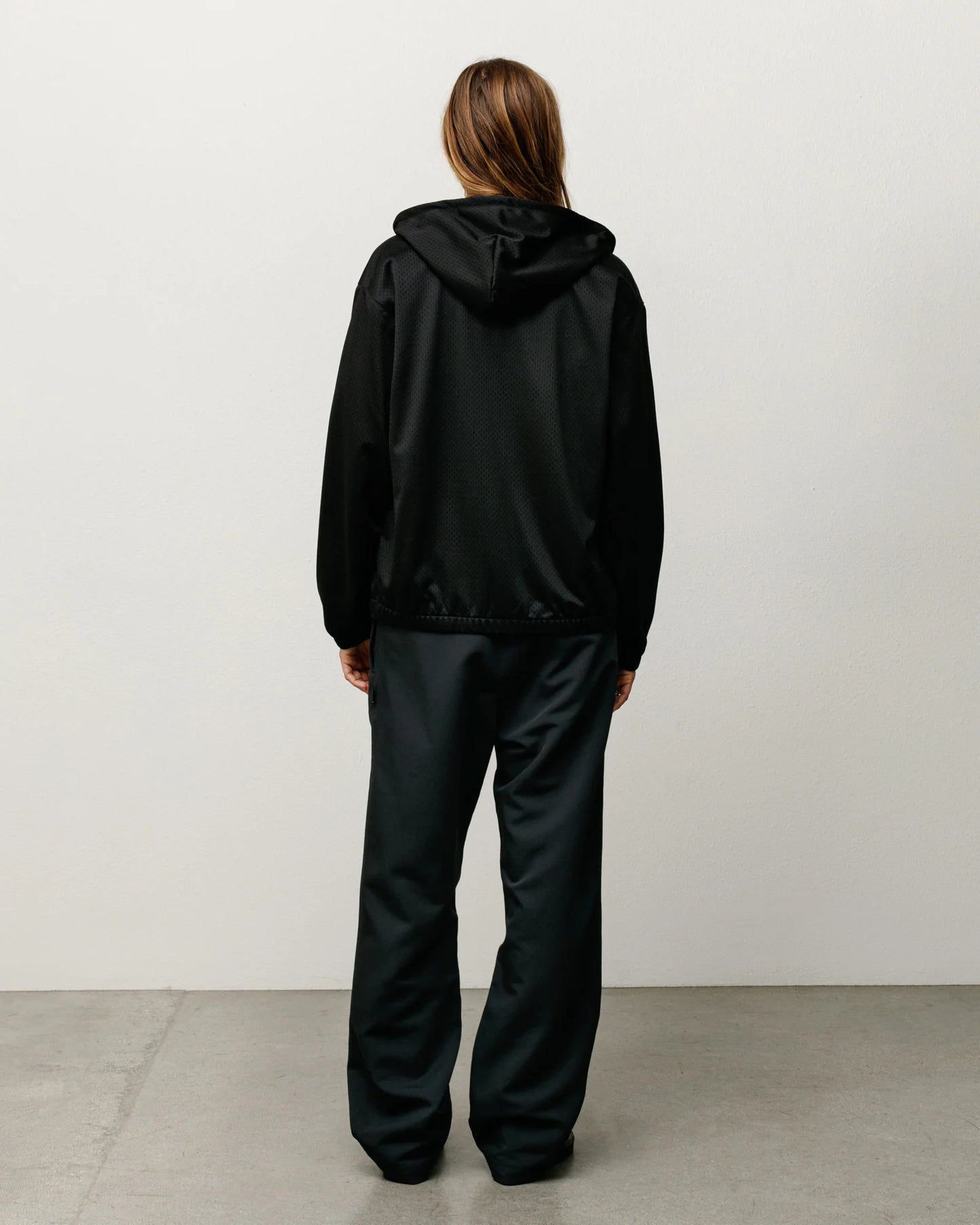ATHLETIC MESH ZIP HOODIE