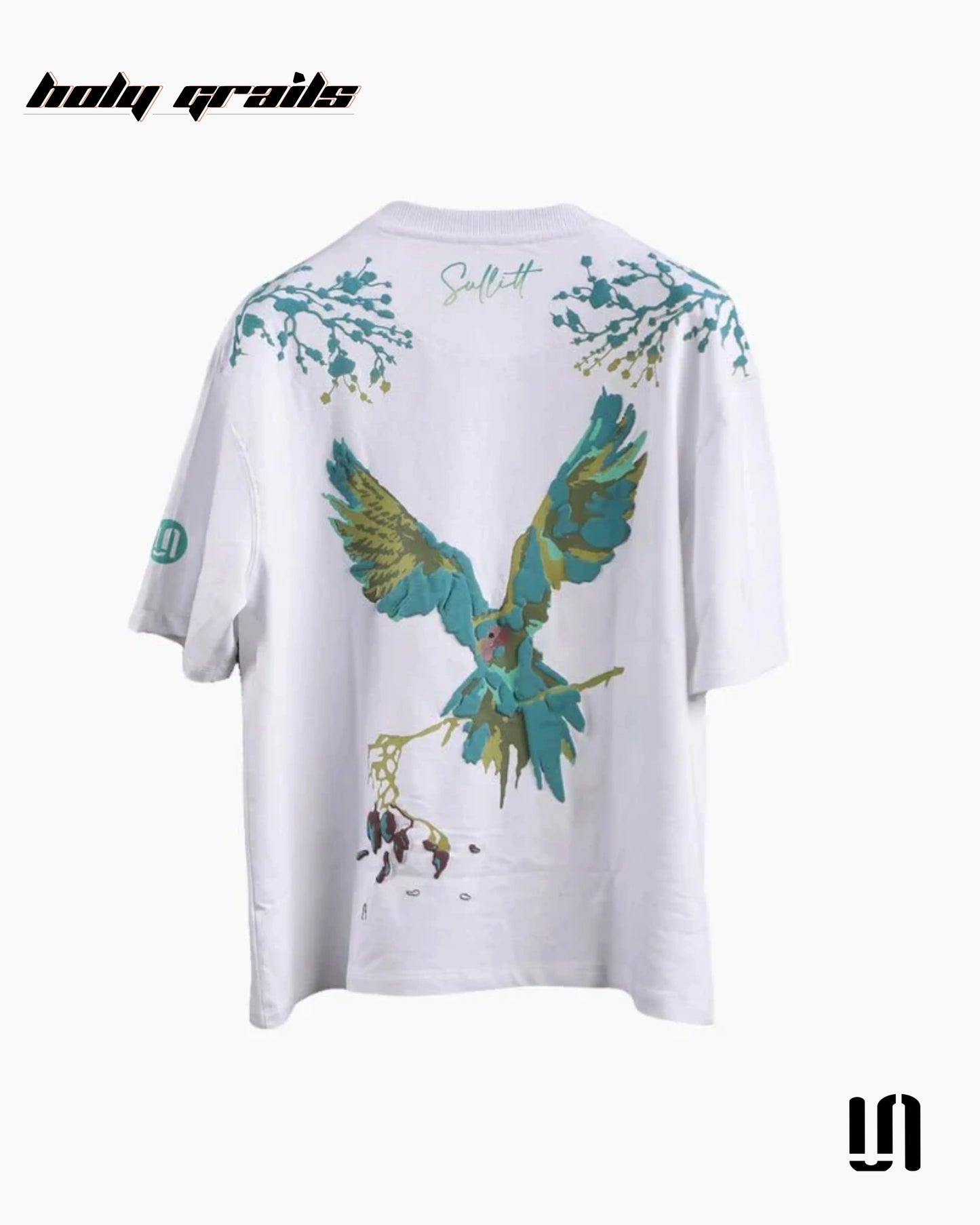Vividly Parrot White Oversized Tee HG x Sullitt