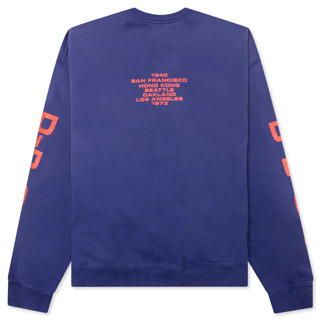 Origins Bleached Oversize Crew Bleached Blue