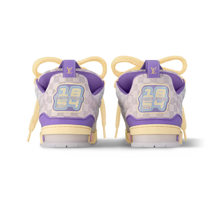 Louis Vuitton LV Skate Sneaker Damier Pastel Yellow Purple