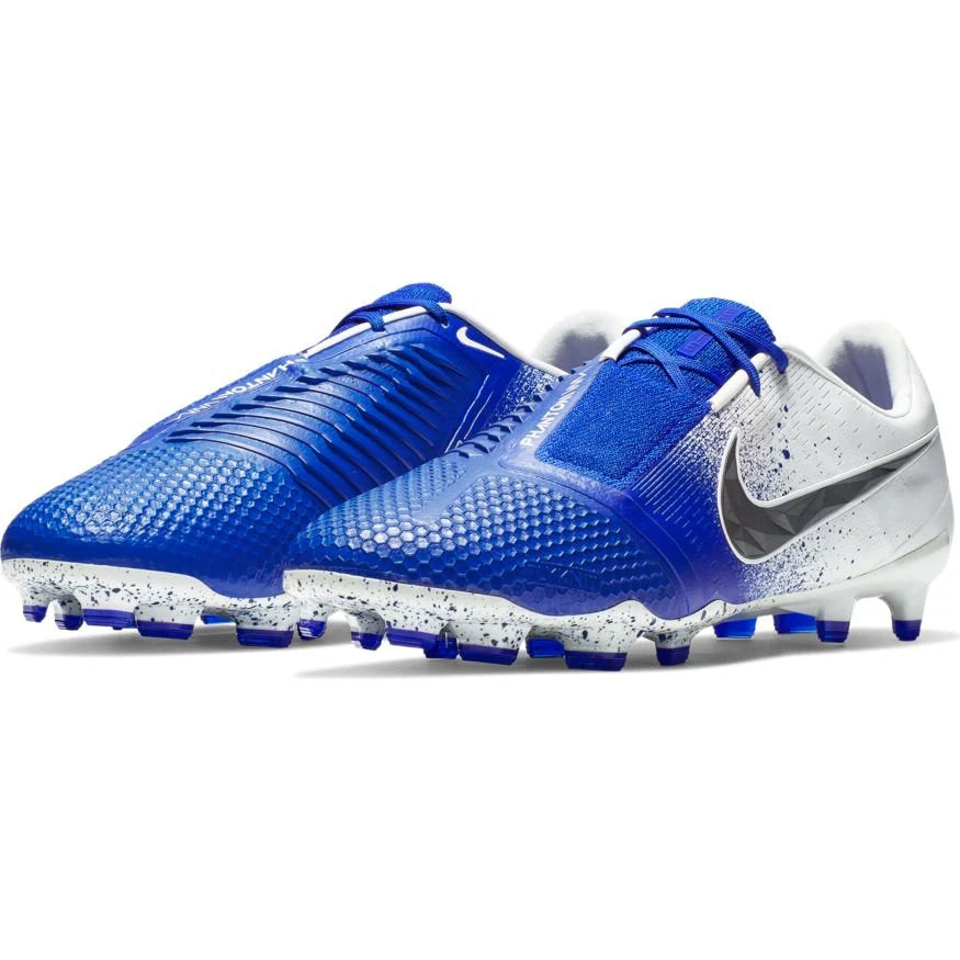Nike Phantom Venom Elite FG Firm Ground Soccer Cleats White Racer Blue