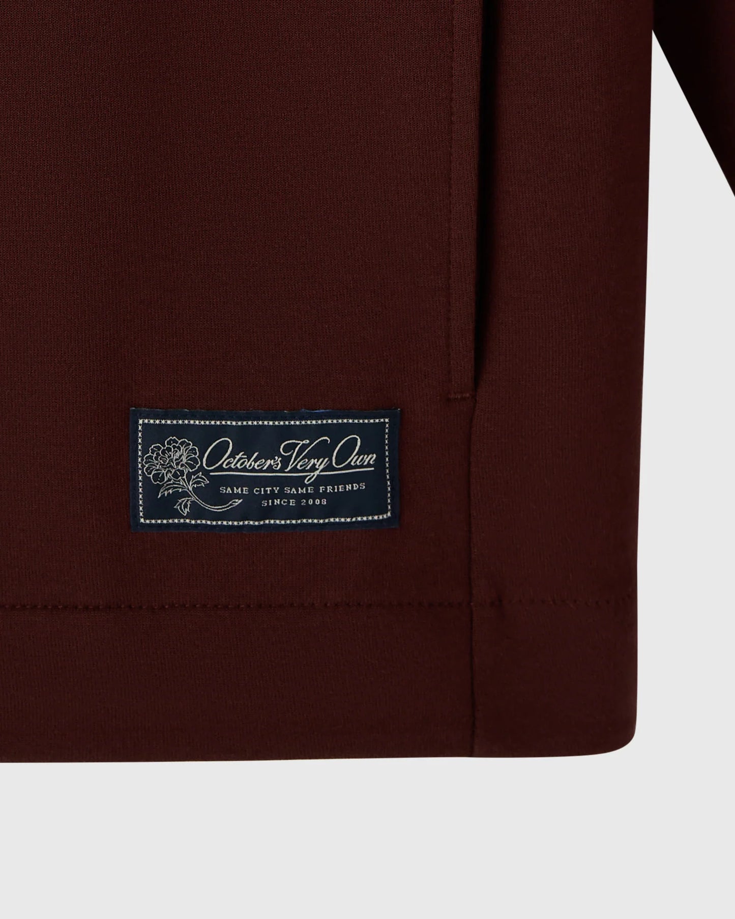 Double Knit Script Overshirt Cocoa