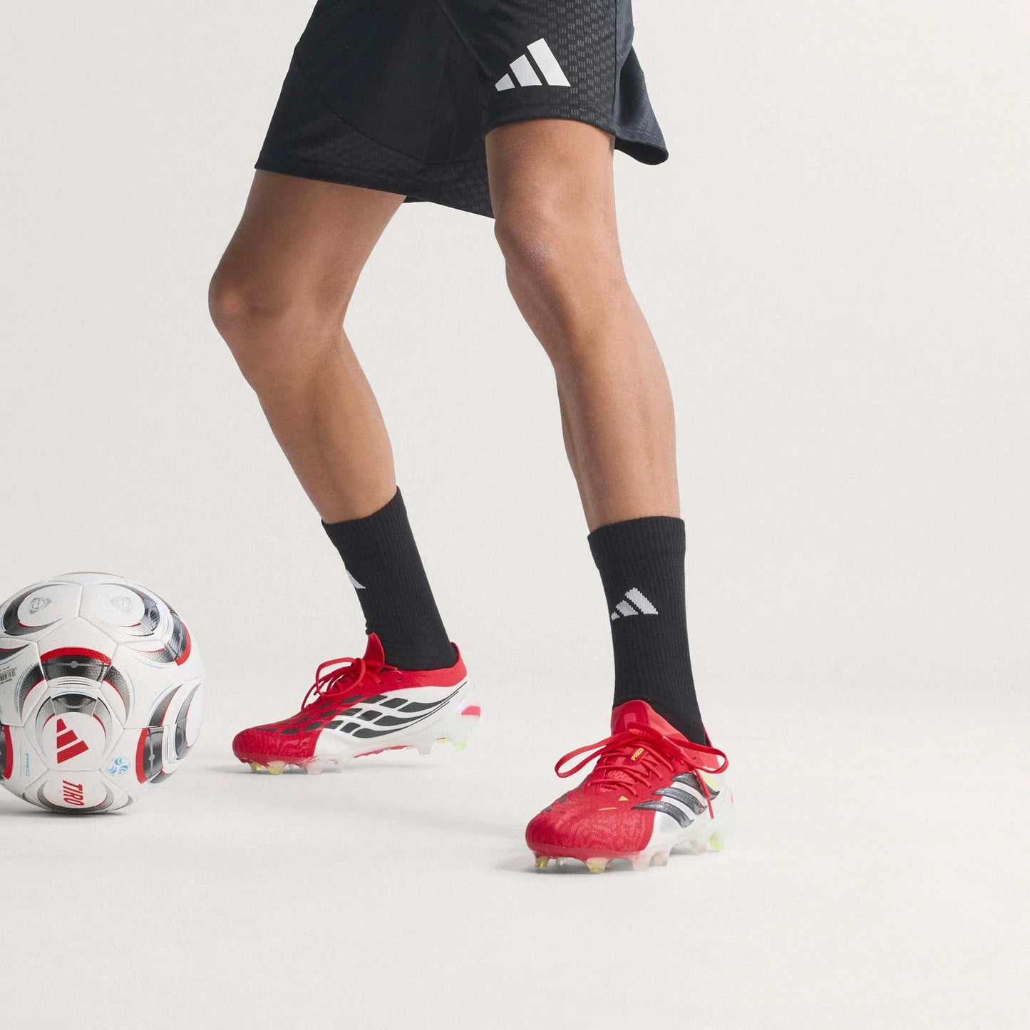 adidas Predator Elite FG Firm Ground Mens Soccer Cleats Lucid Red Black White