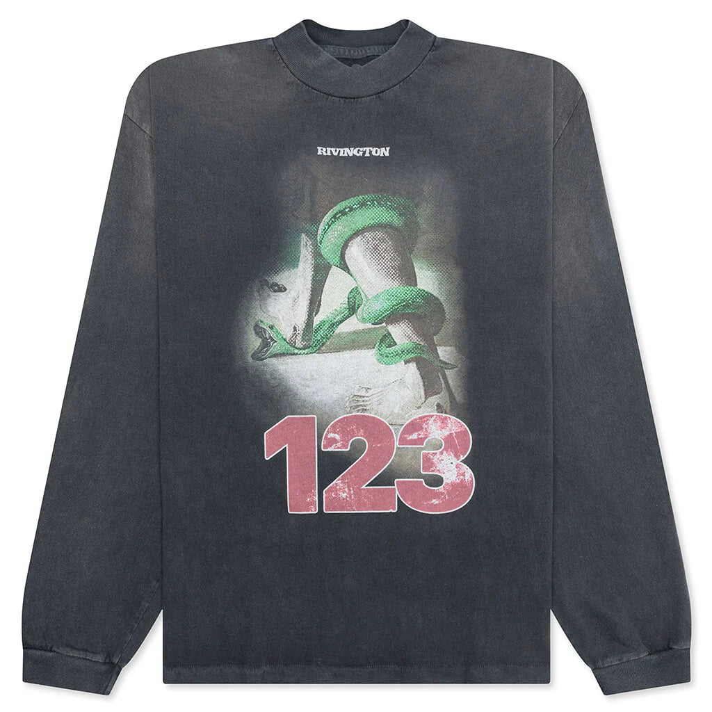Inri Snake L S Tee Vintage Black