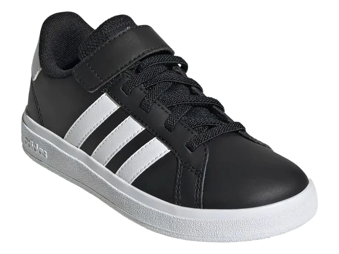 Tenis Adidas Grand Court 20 Negro y Blanco para Niño
