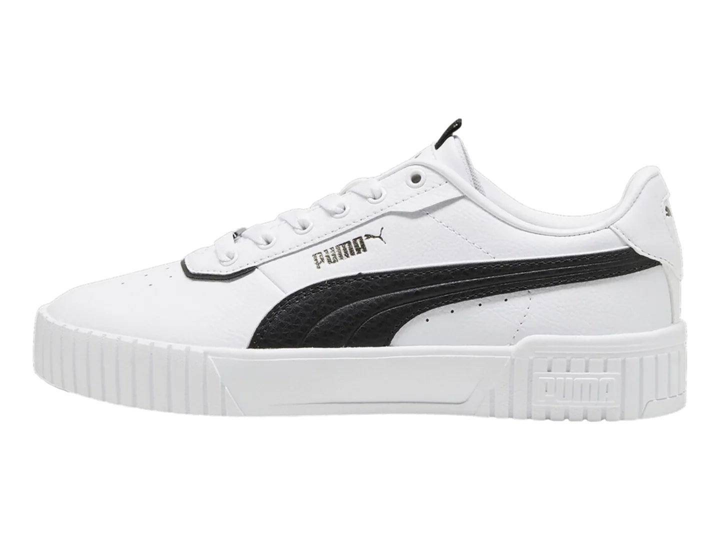 Tenis PUMA Carina 20 Lux Blanco y Negro para Mujer