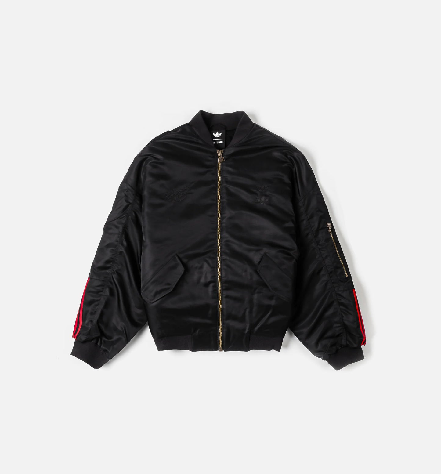 Willy Chavarria x Adidas Zipped Bomber Mens Jacket Black