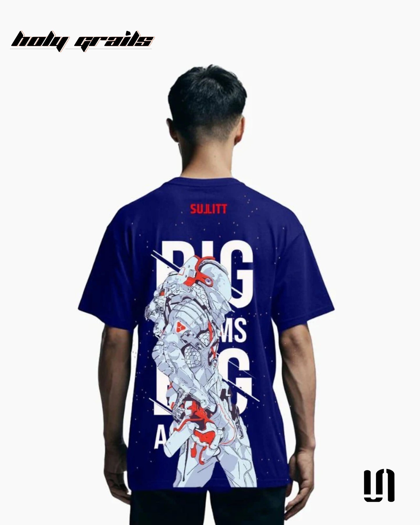 Moon Walker Blue Oversized Tee HG x Sullitt