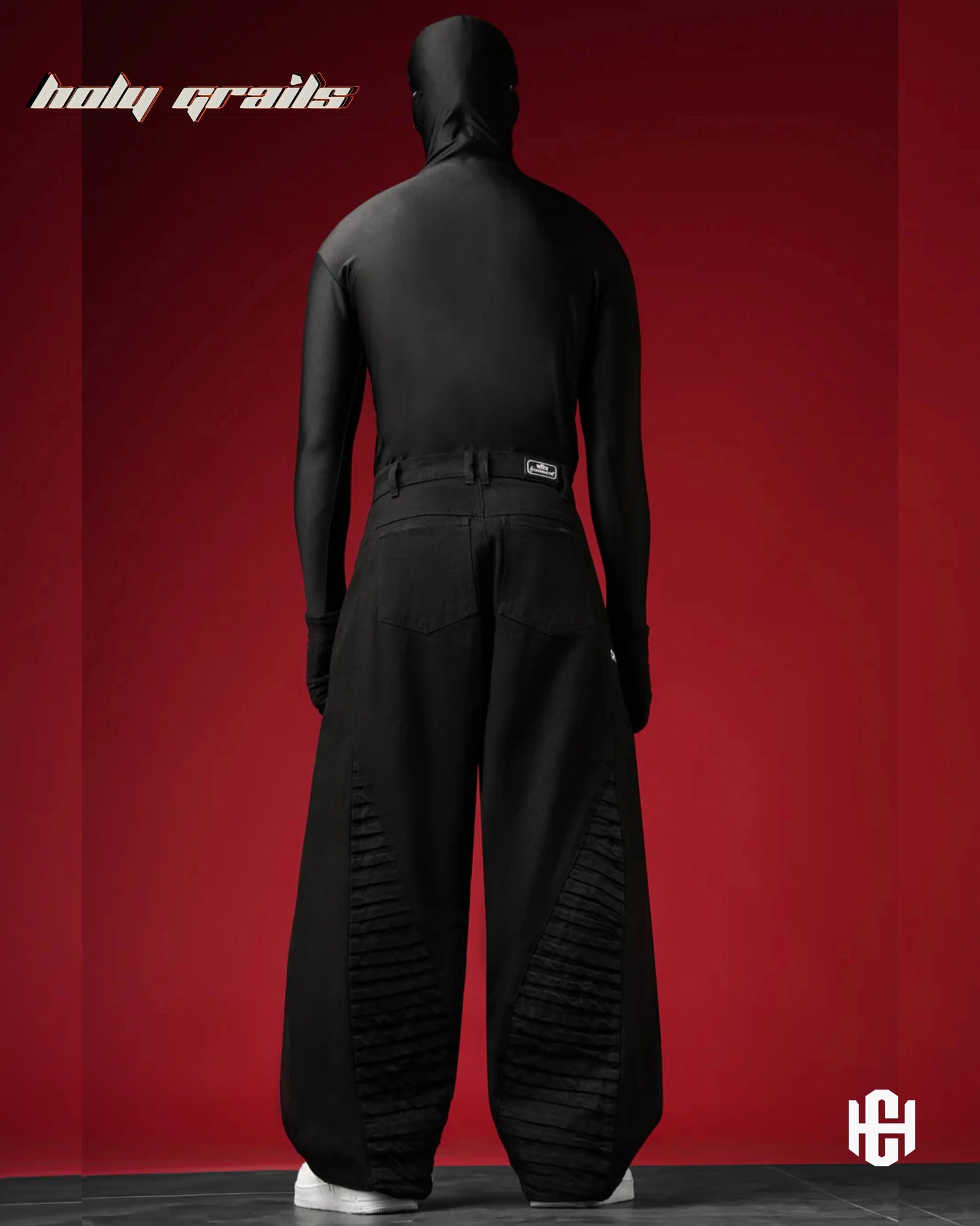 Unisex Pleated Black Pants HG x Charactr