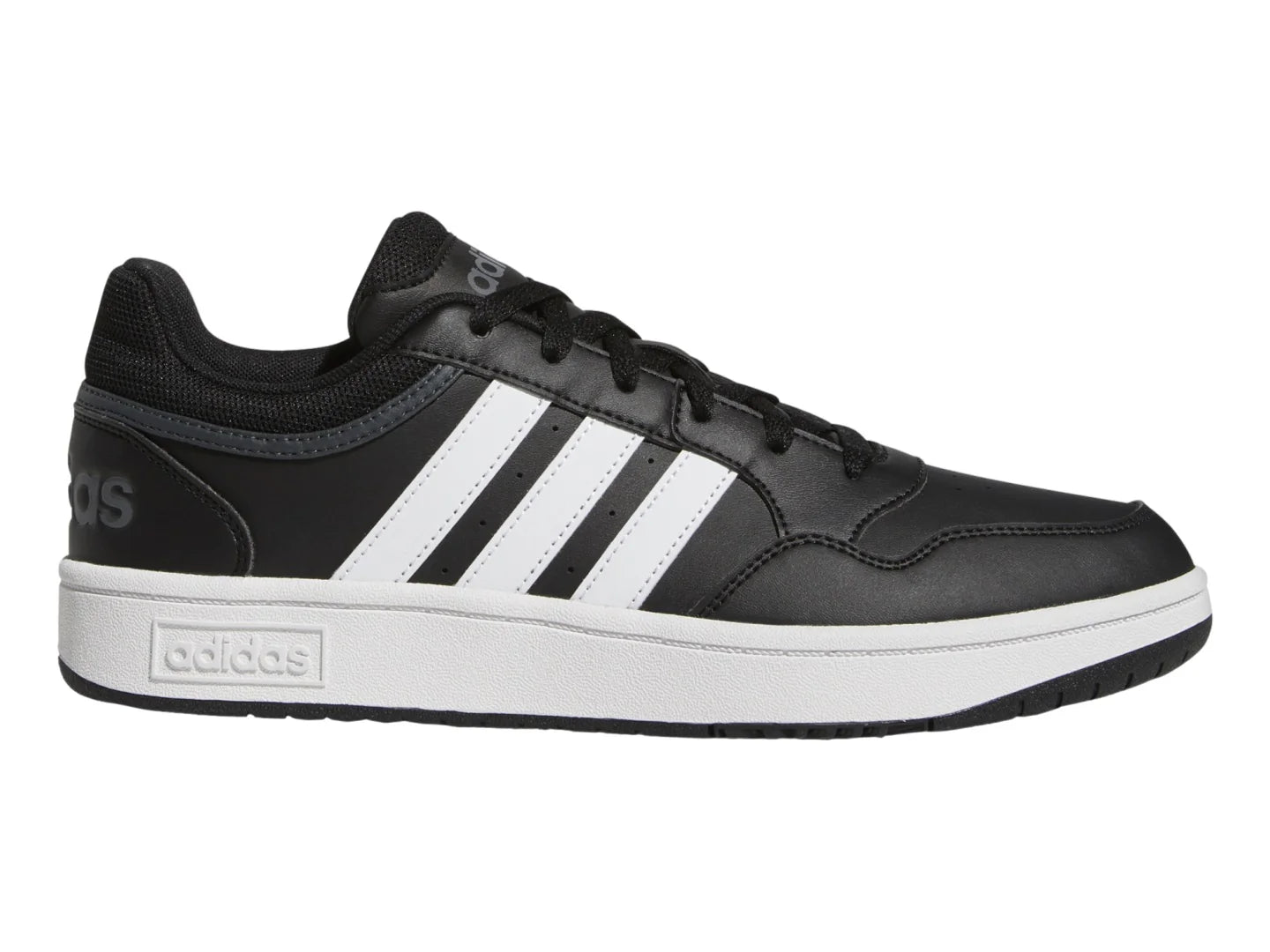 Tenis Adidas Hoops 30 Negro Blanco Gris para Hombre