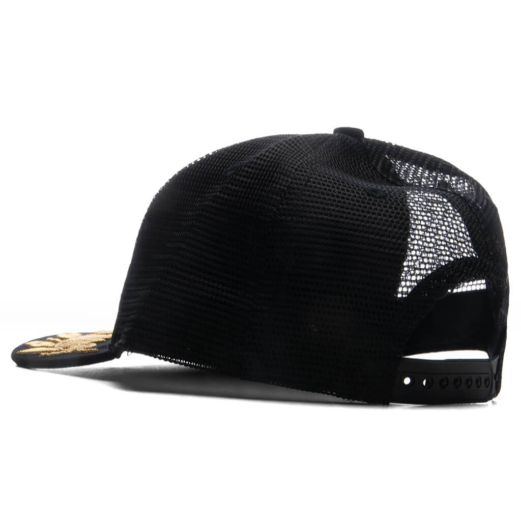 Montenegro Regatta Trucker Hat Black Navy Gold