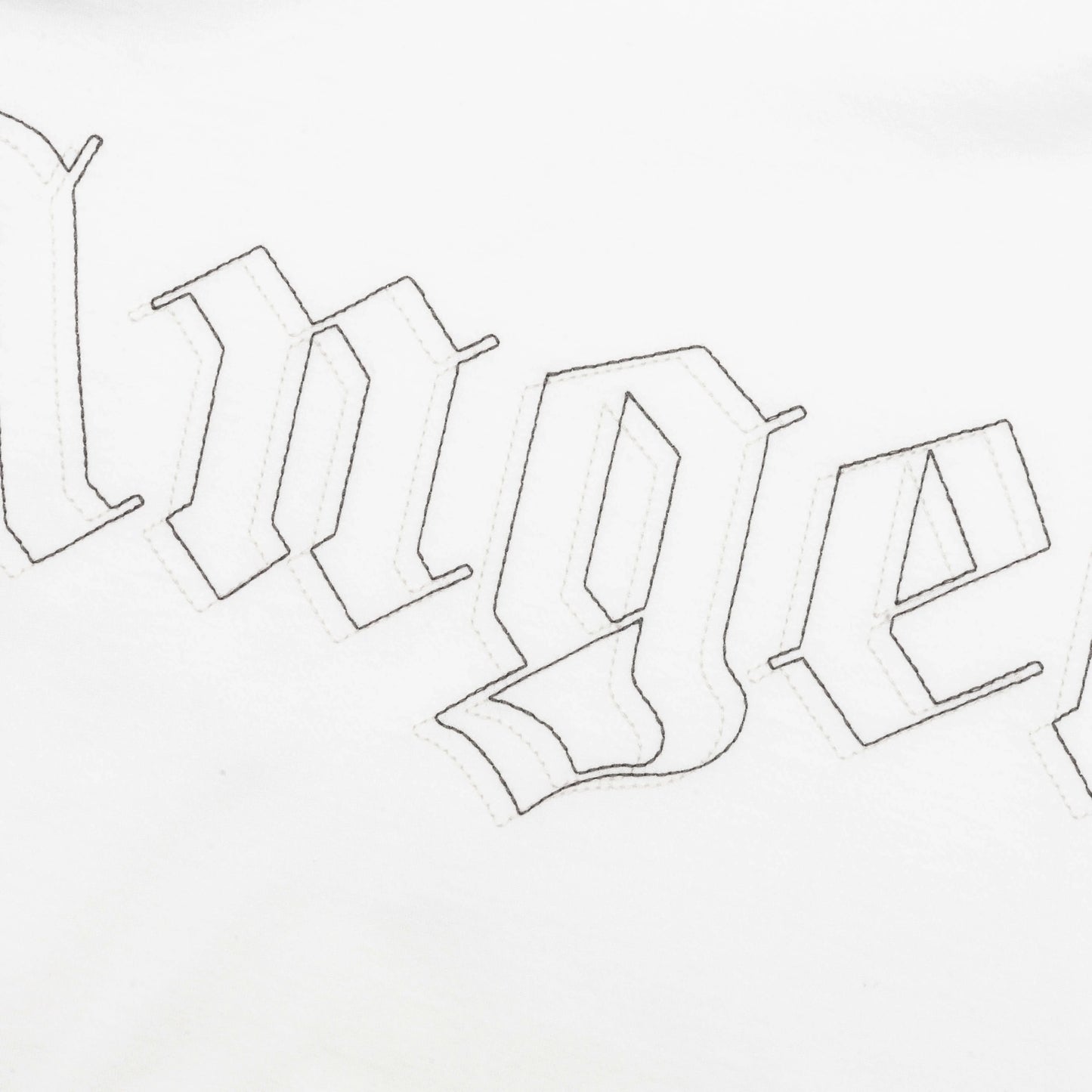 PA Monogram Over Tee Off White