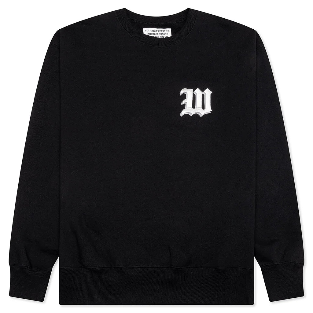 Middle Weight Crewneck Sweatshirt Type 2 Black