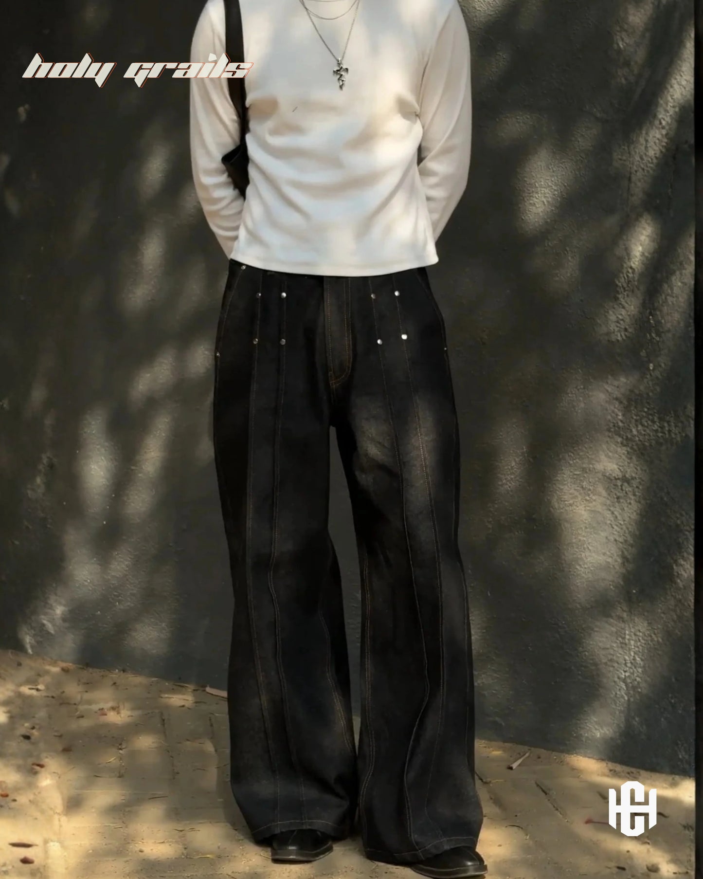 Vertex Raw Black Denim Jeans HG x Charactr