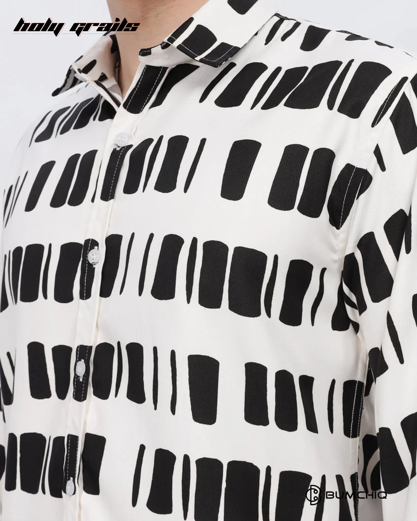 Black Box Abstract White Shirt HG x Bumchiq