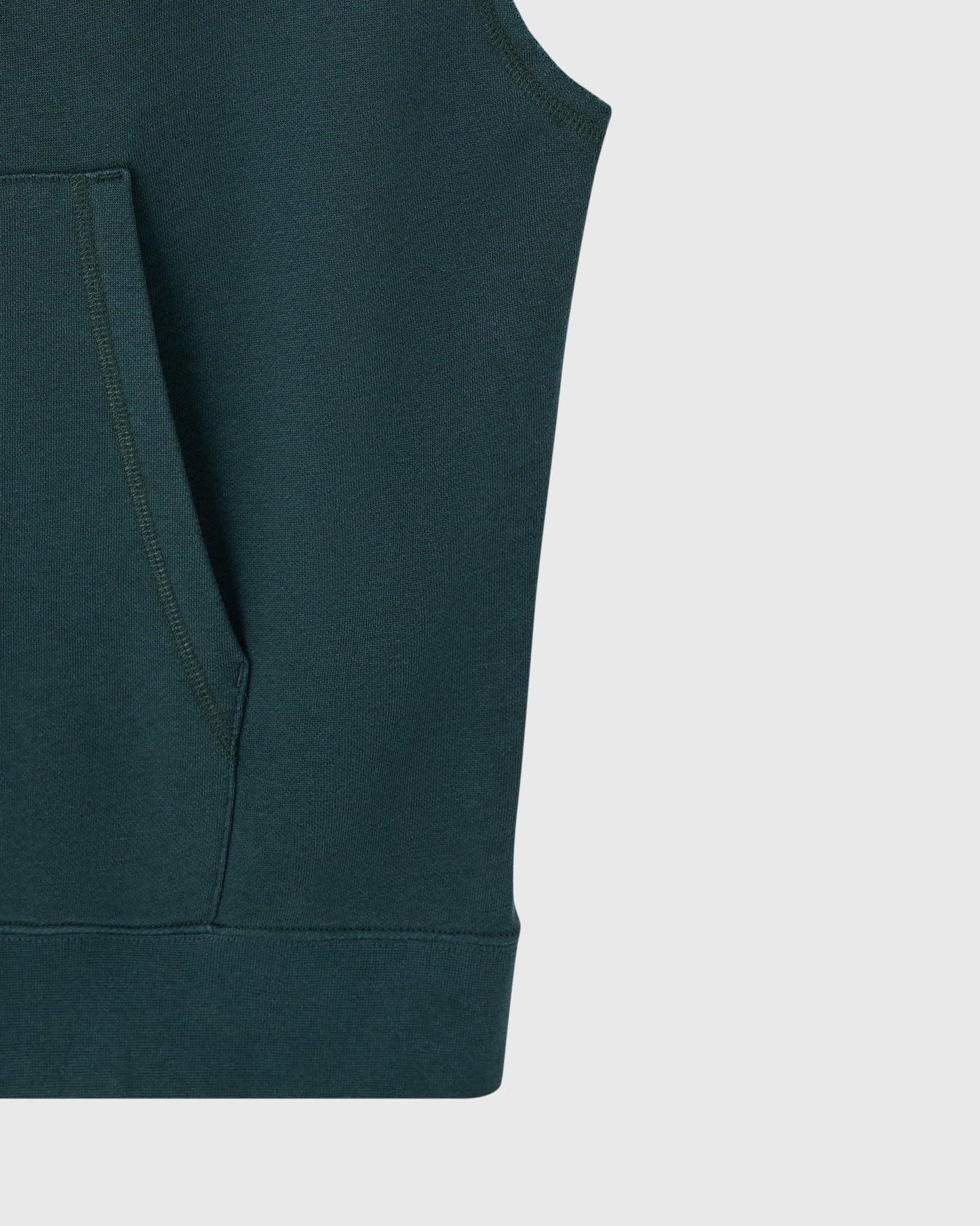 Sleeveless Training Hoodie Midnight Green