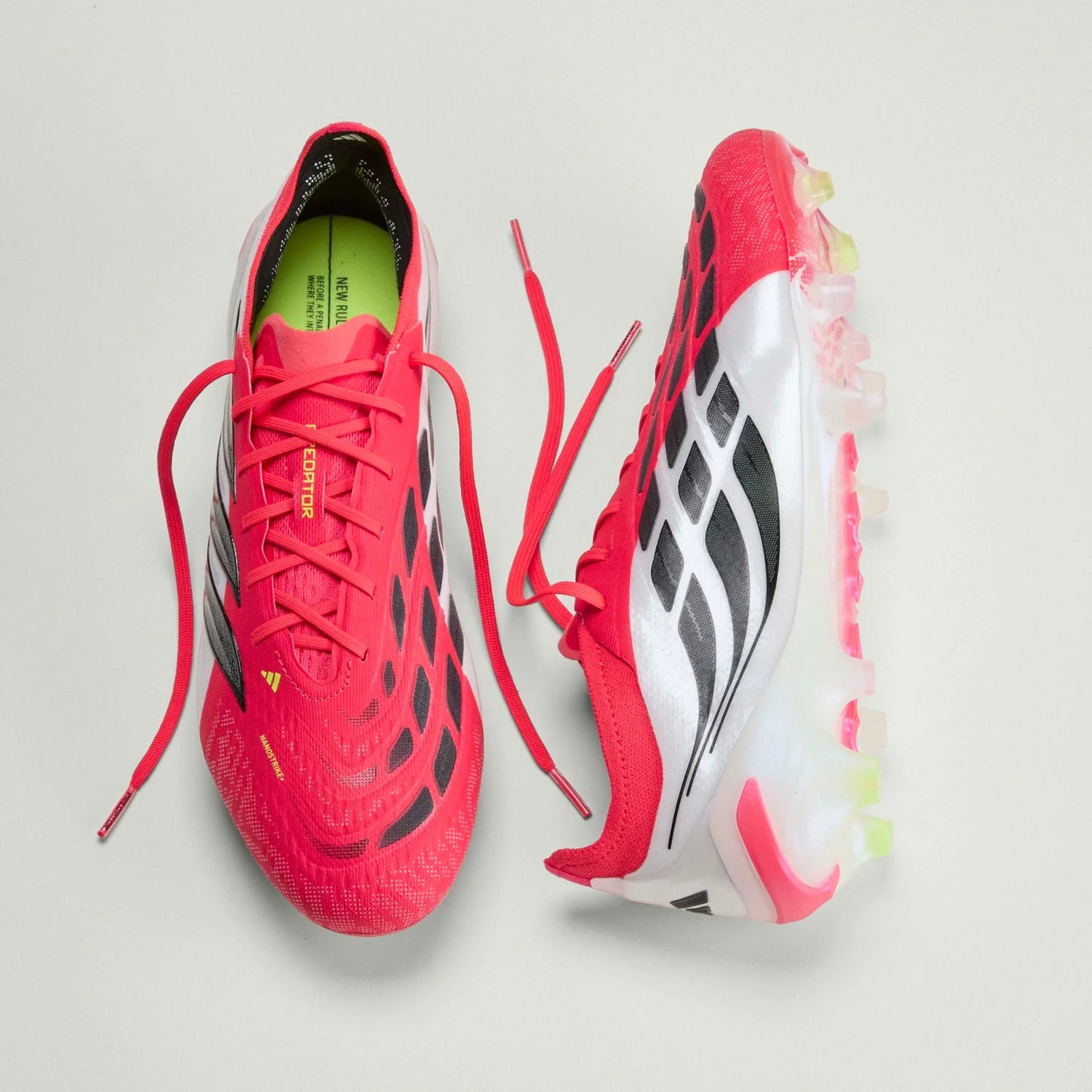 adidas Predator Elite FG Firm Ground Mens Soccer Cleats Lucid Red Black White