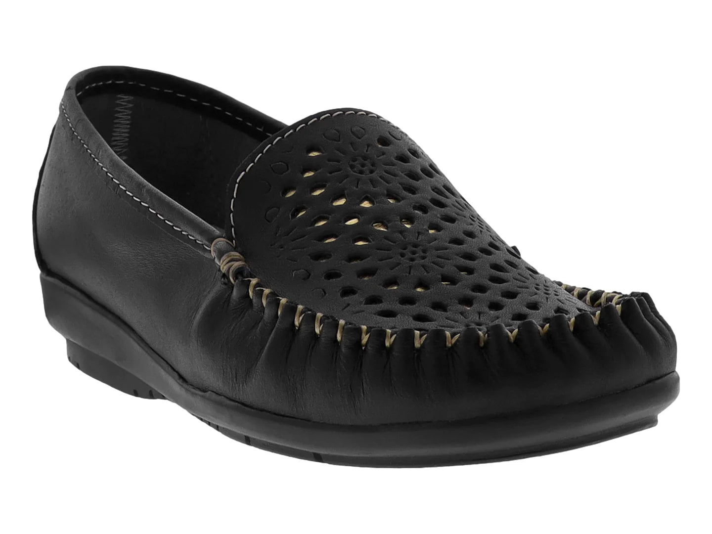 Zapatos Planos Atilano Kazual Negro para Mujer