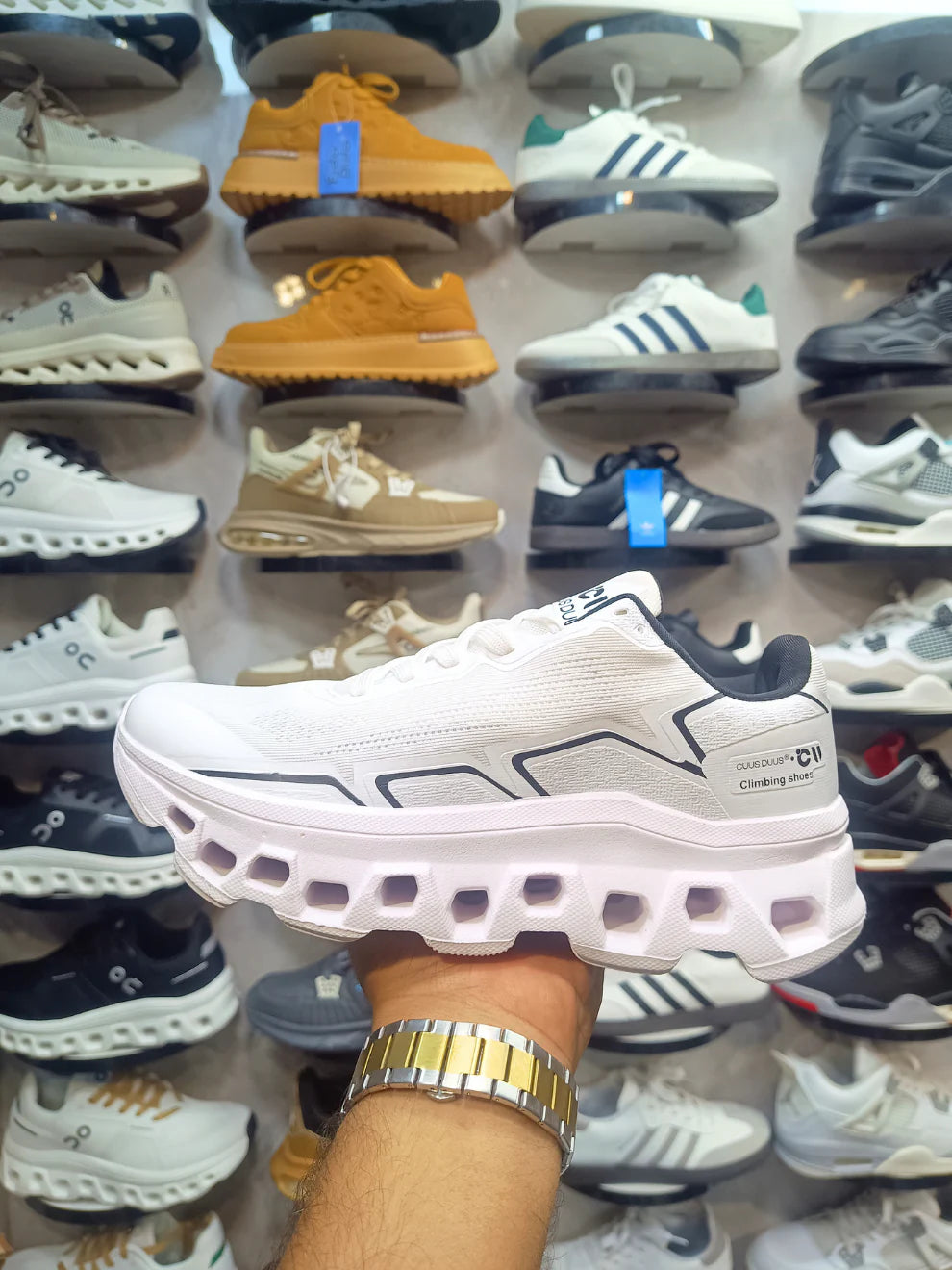 CUUS DUUS MENS RUNNING SHOES WHITE