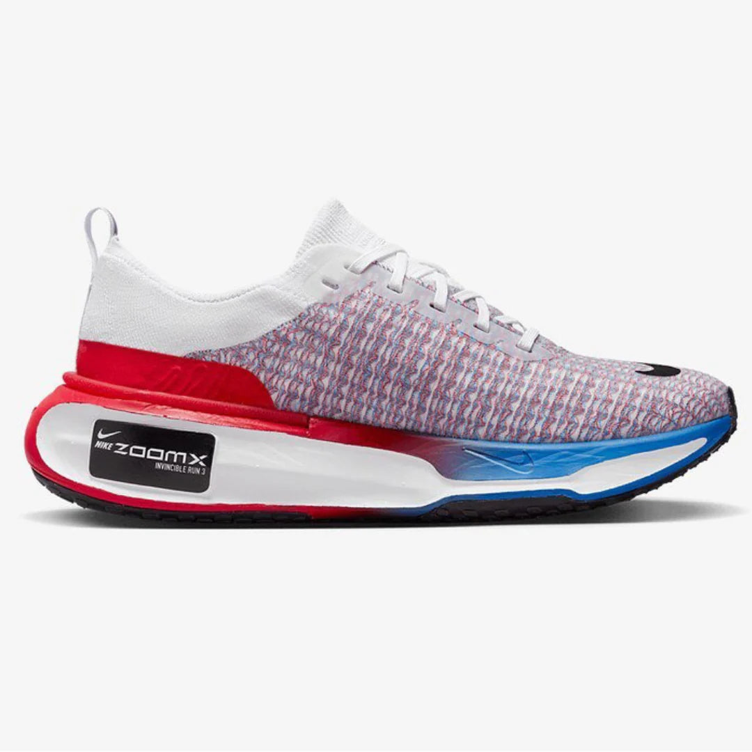 Nike Invincible Run 3 Branco Azul Vermelho