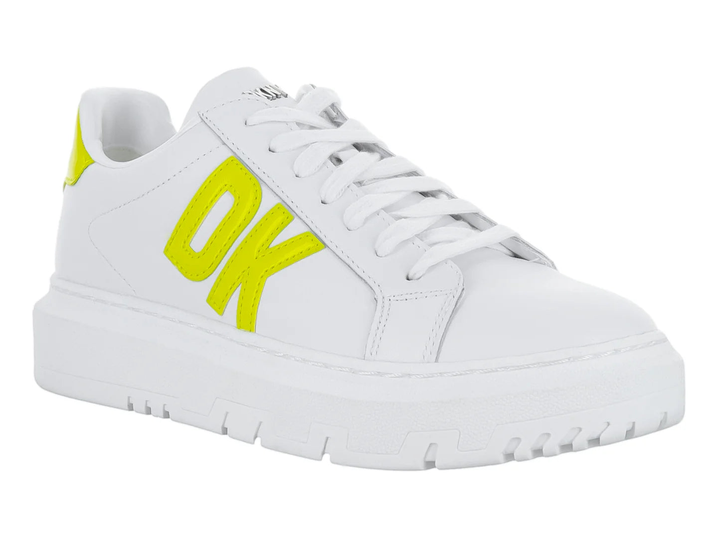 Tenis DKNY Plataforma Blanco y Verde para Mujer