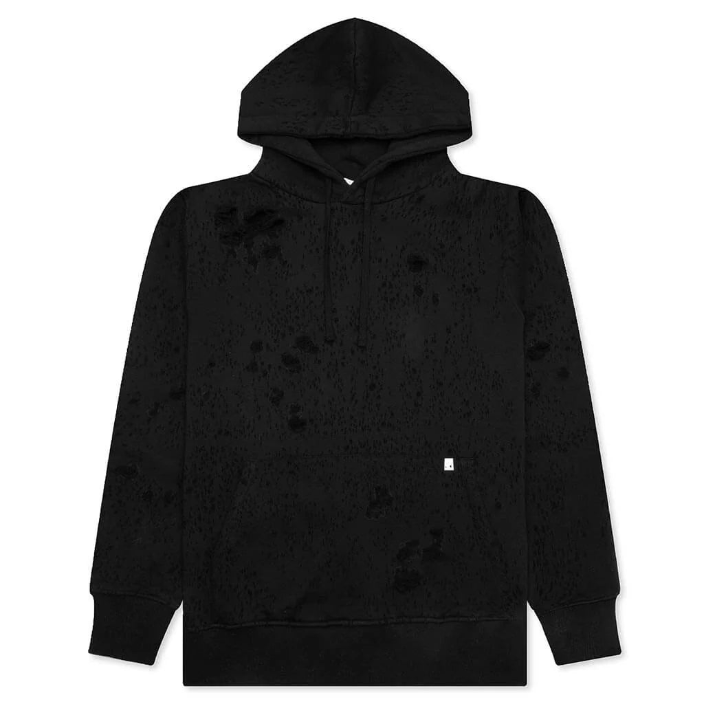 Destroyed Lighter Cap Hoodie Black