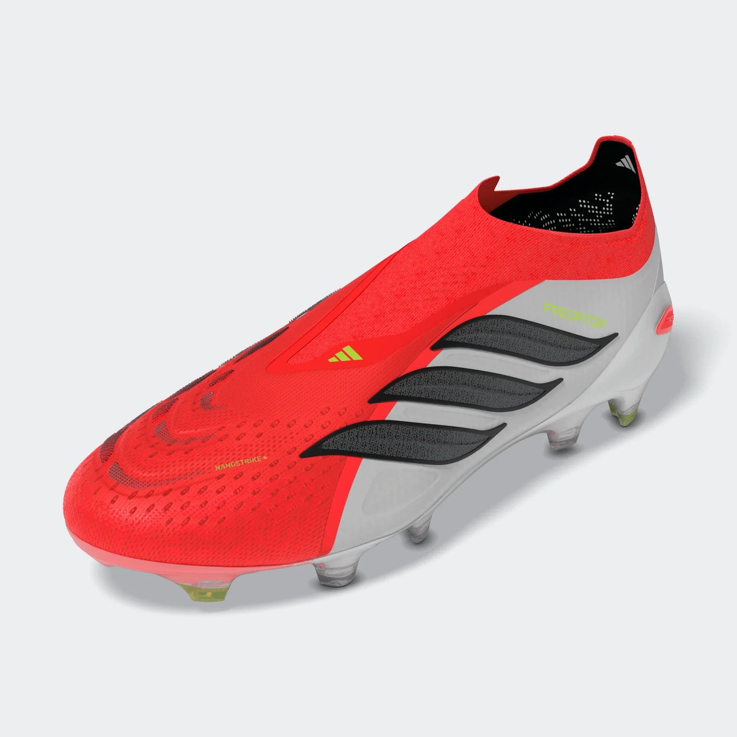 adidas Predator Elite Laceless FG Firm Ground Mens Soccer Cleats Red Black White