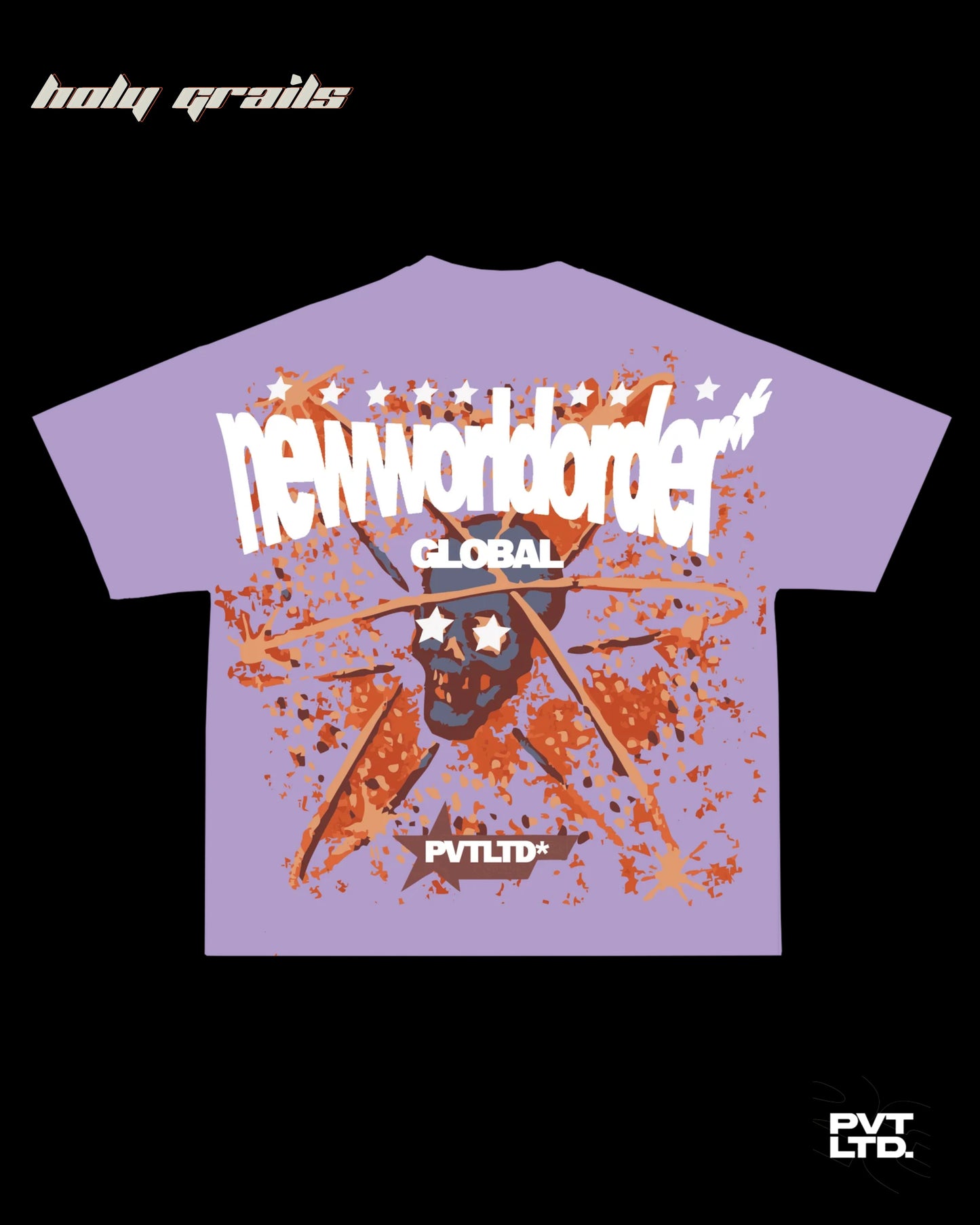 Skull Circuit Lilac Tee HG x Pvt Ltd