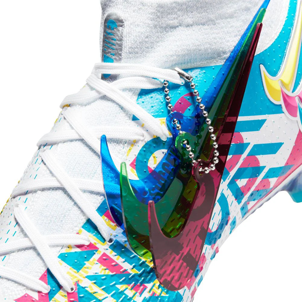 Nike Phantom GT Elite 3D FG Firm Ground Soccer Cleats Chlorine Blue Pink Blast Opti Yellow