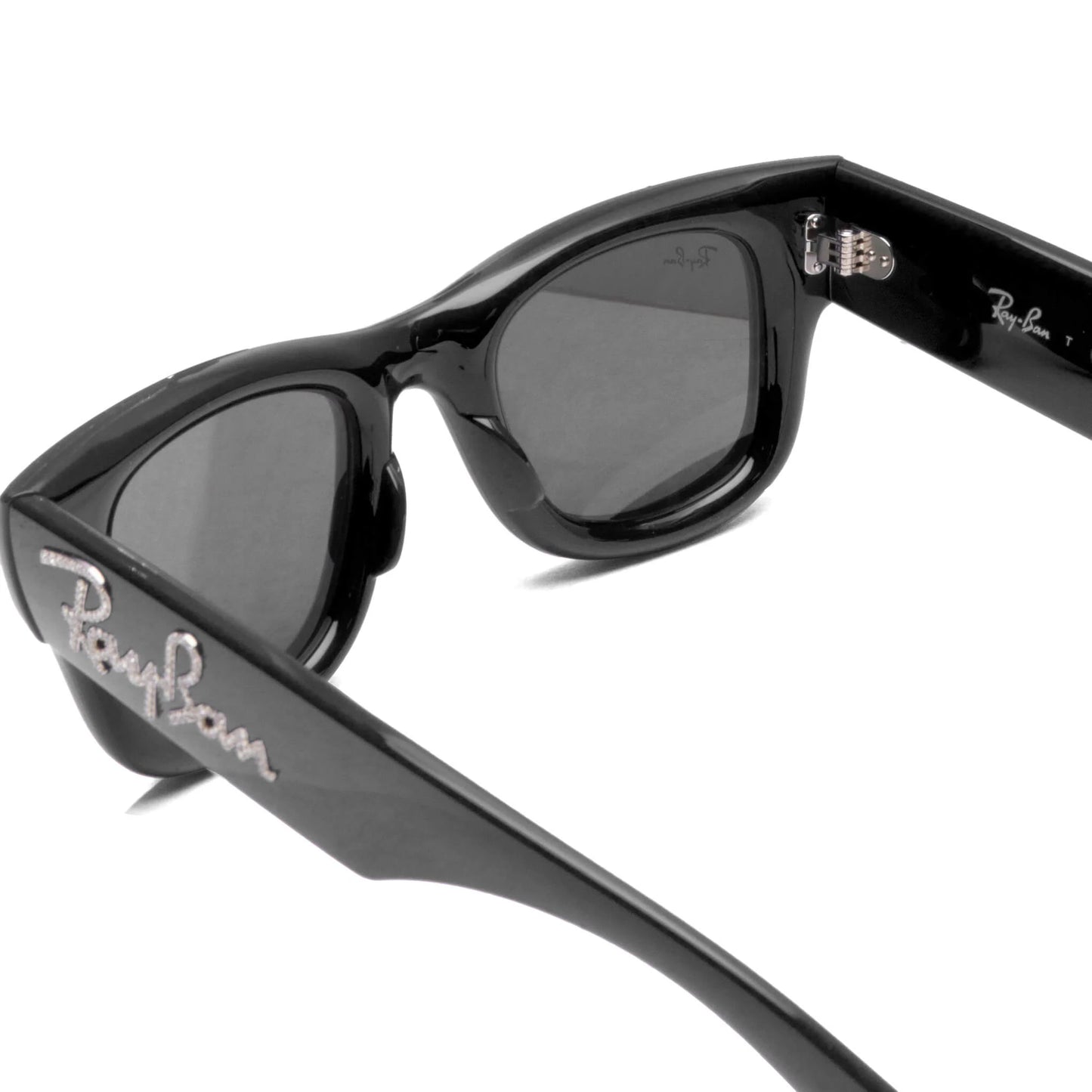 Ray Ban x AAP Rocky Wayfarer Puffer Crystal Edition Black Strass