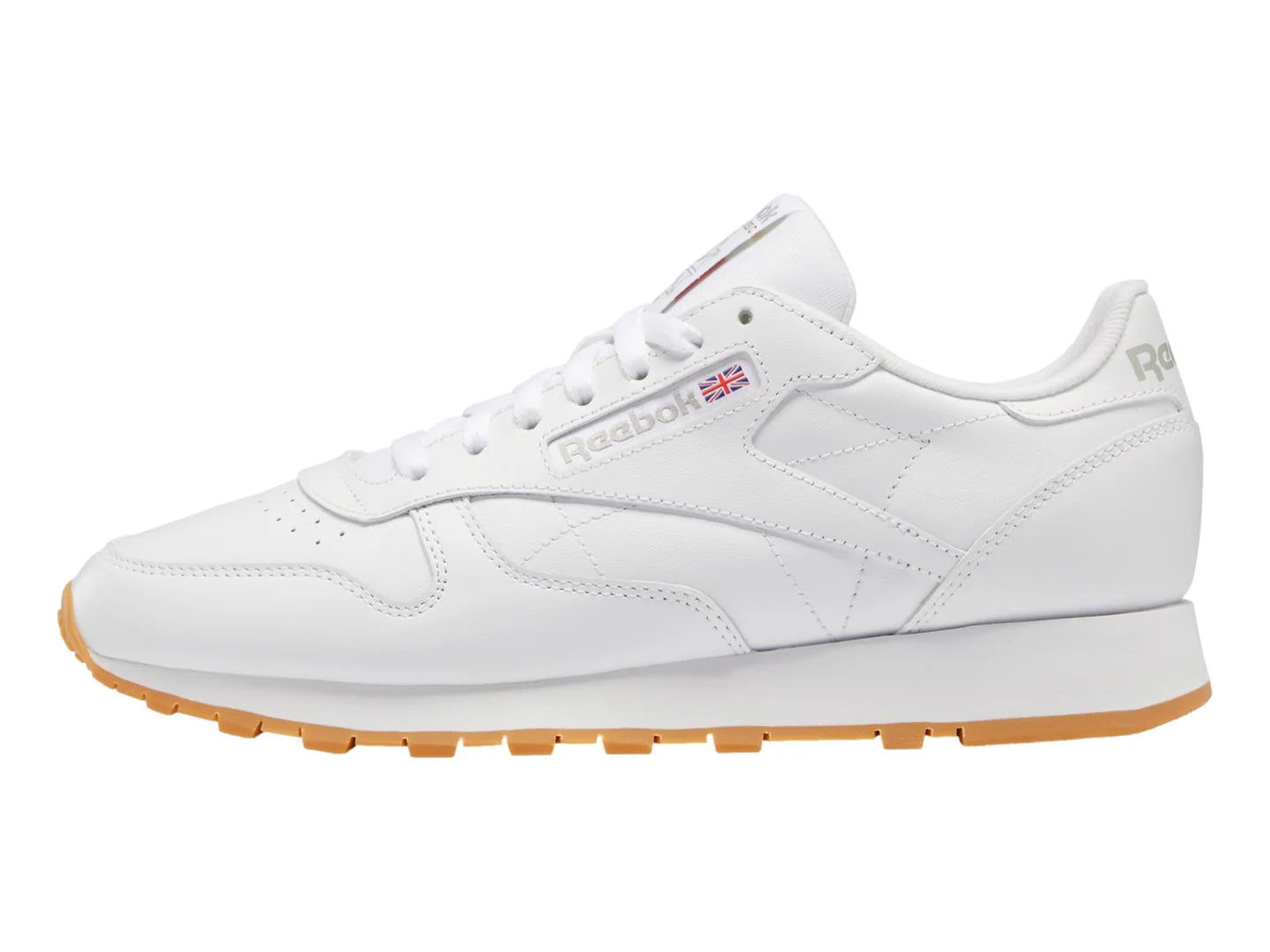 Tenis Reebok Classic Leather Blanco y Gris para Hombre