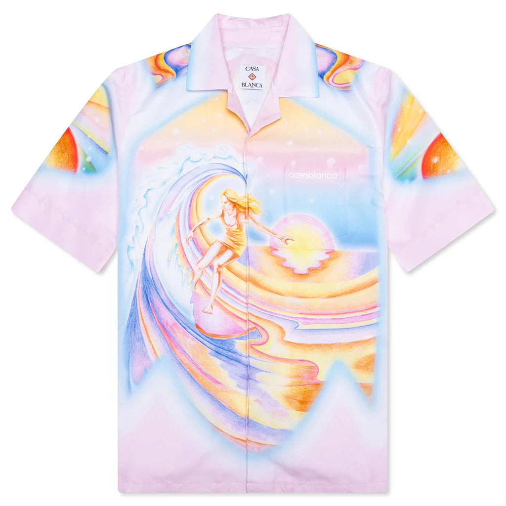 Printed Swim Open Collar Shirt Psychedelic Nirvana