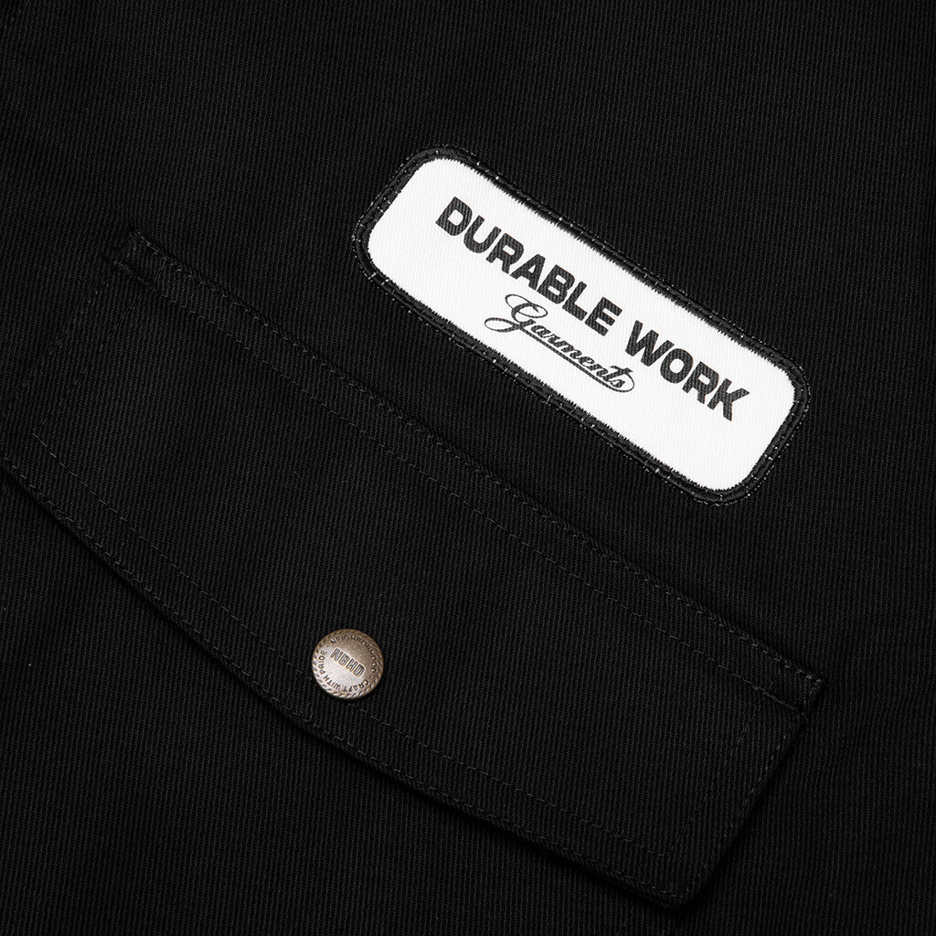 Zip Work Jacket Black