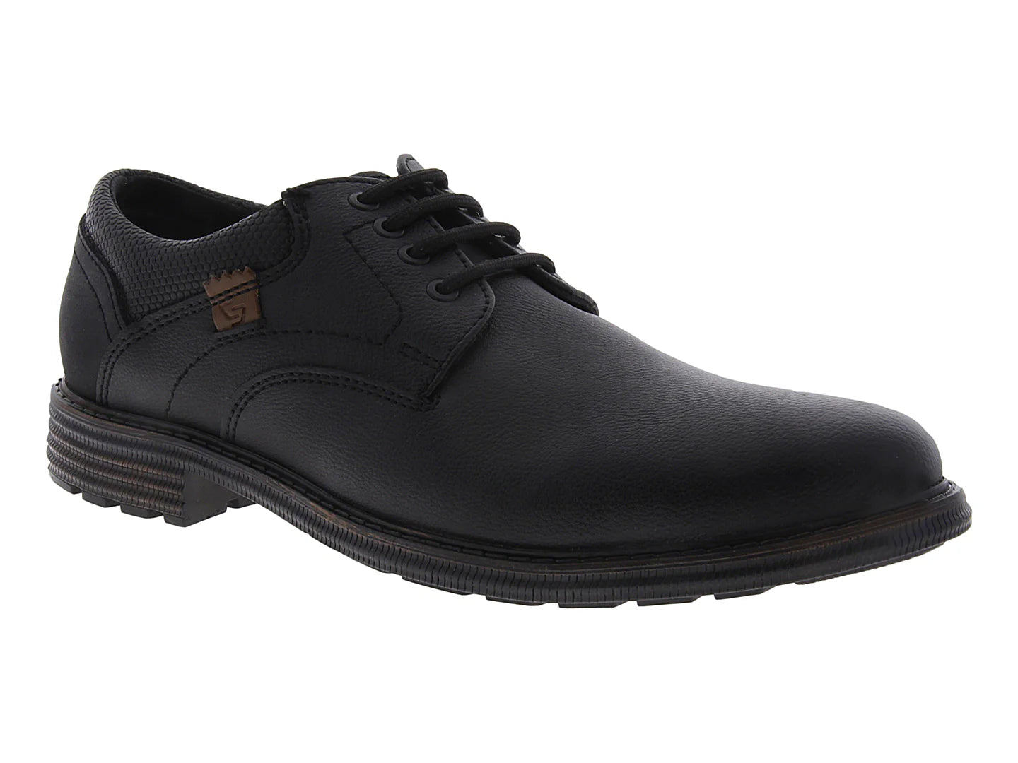 Zapatos Custom Style Negro Camel para Hombre