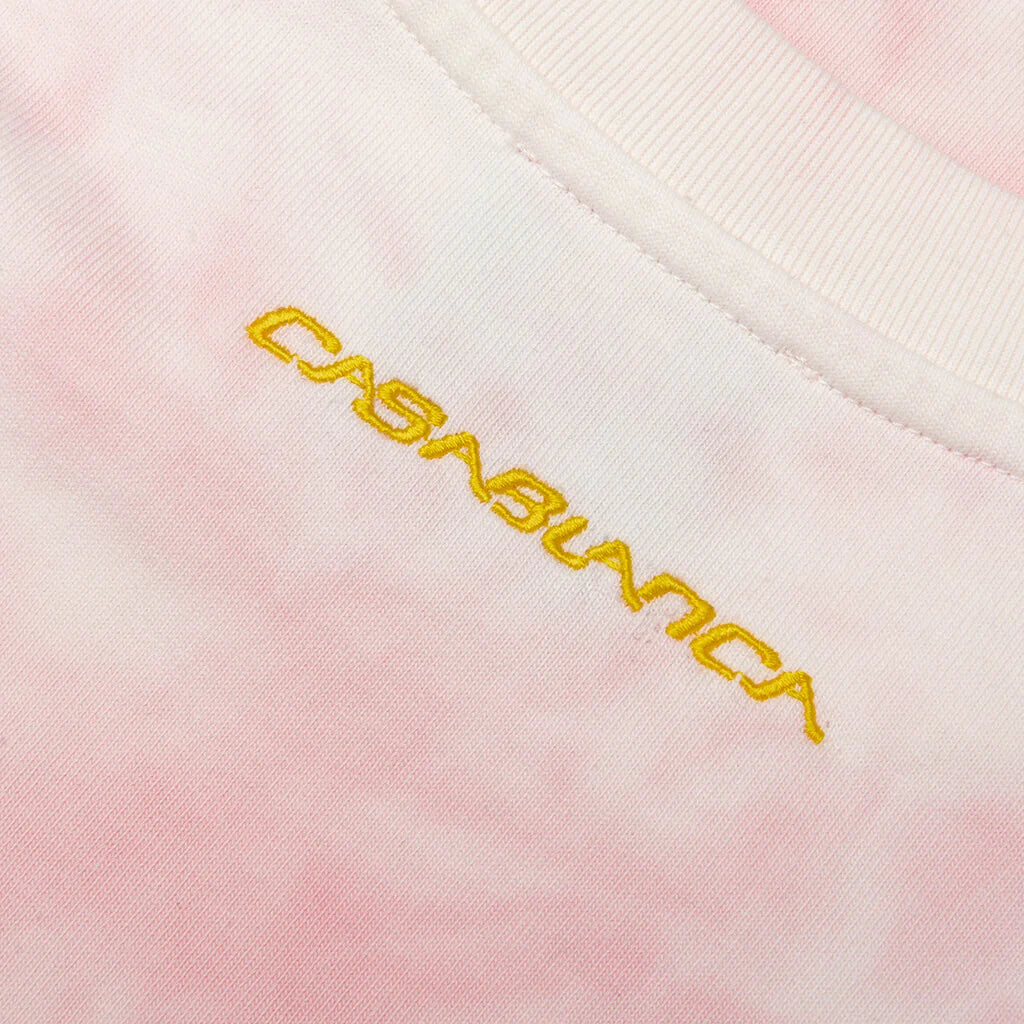 Tie Dye Smiley Oversized T Shirt Tie Dye Pink