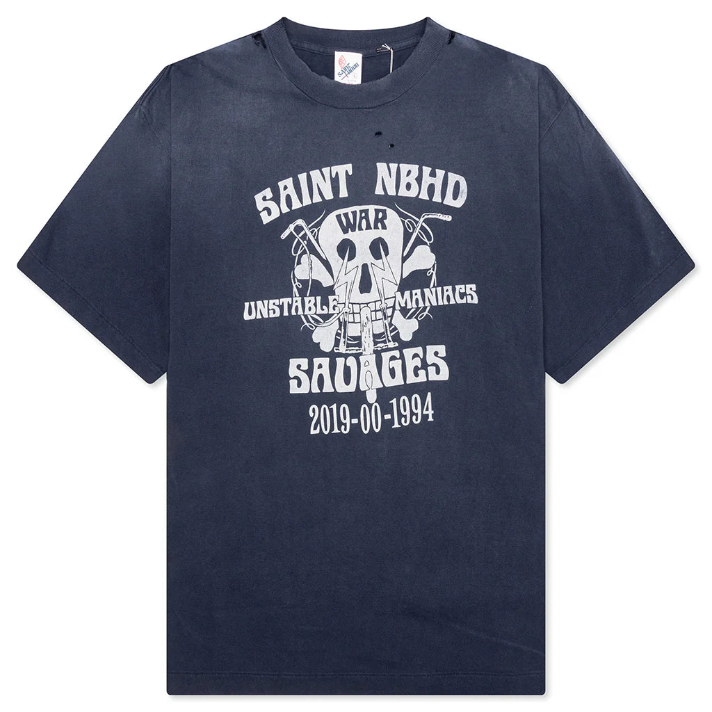 Saint Michael x Neighborhood Mx6 STHD Saint NBHD S S Shirt Navy
