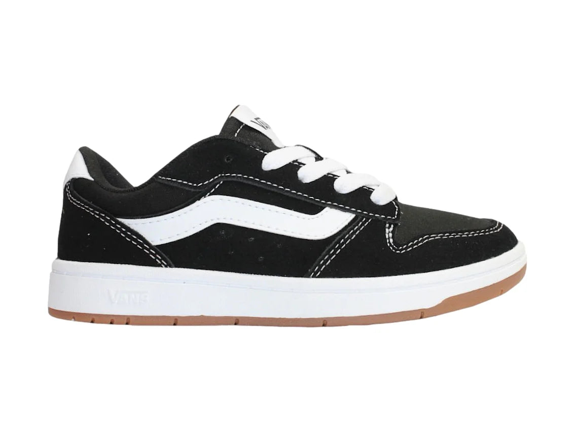 Tenis Vans Ryland LS Negro y Blanco para Mujer