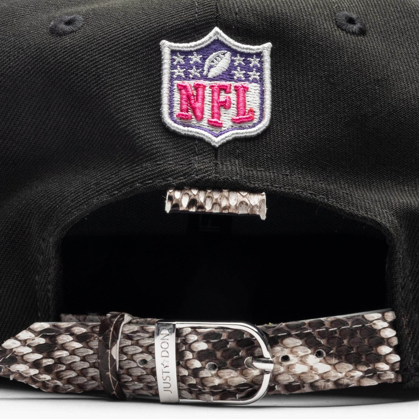 Just Don x Usher Super Bowl LVIII 9FIFTY Snapback Hat Black Natural Python
