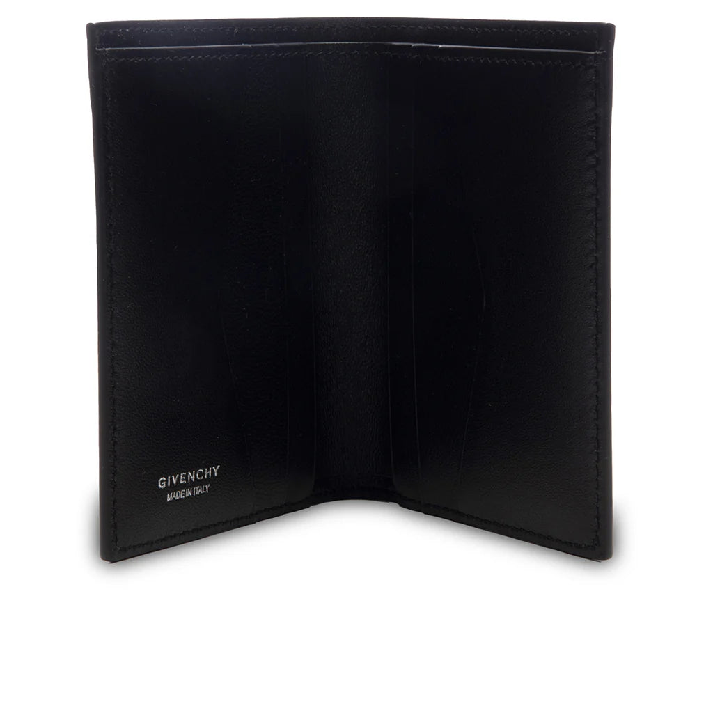 Leather 72 Monogram Card Holder Dark Grey