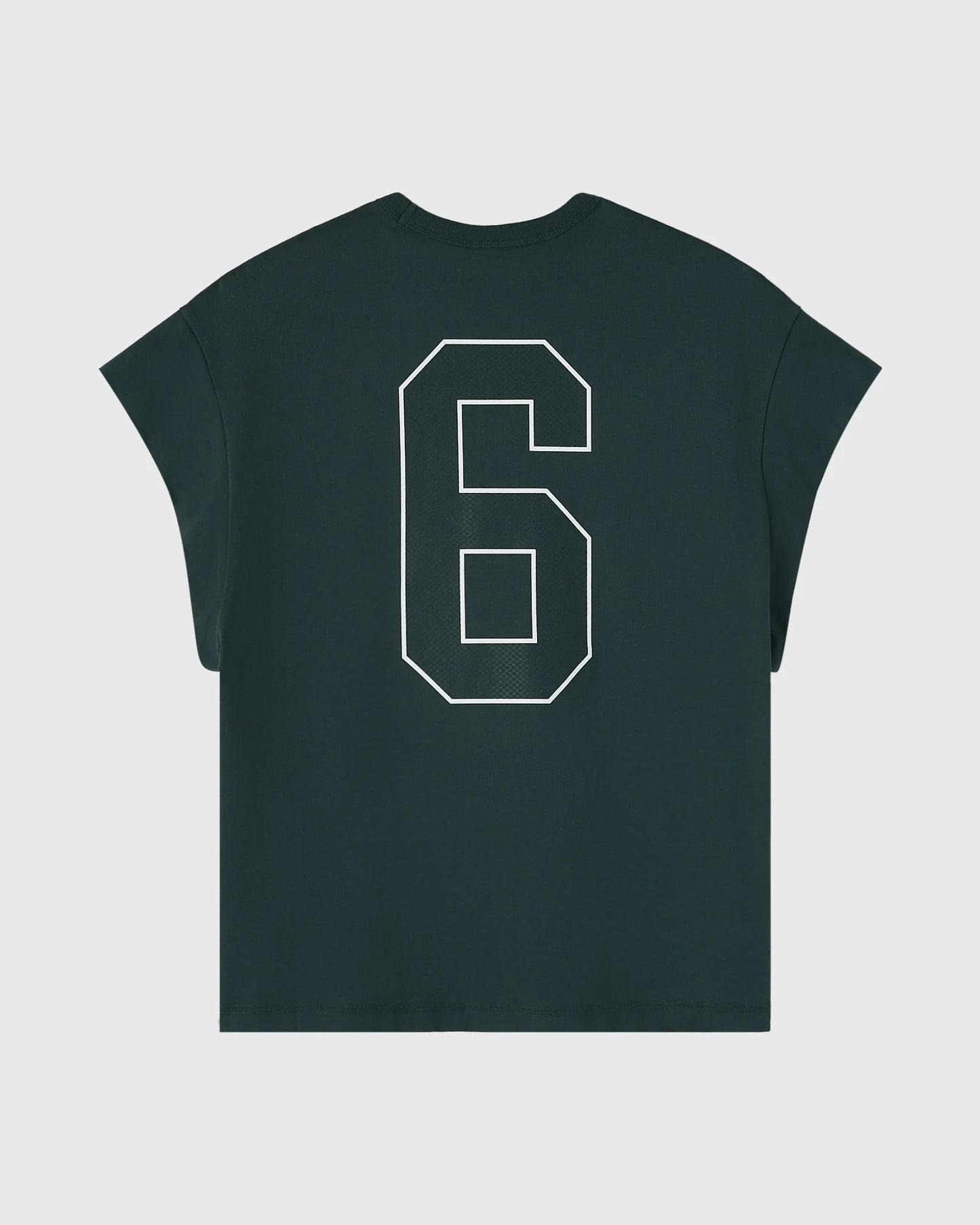 Runner Mesh Print Muscle Tee Midnight Green