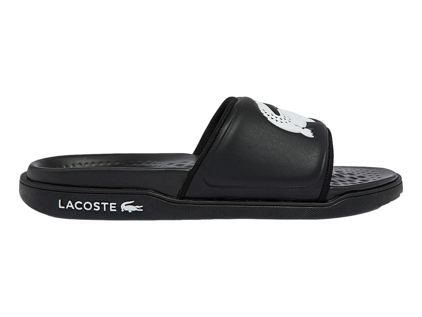 Sandalias Lacoste Croco Dualiste Negro y Blanco para Mujer