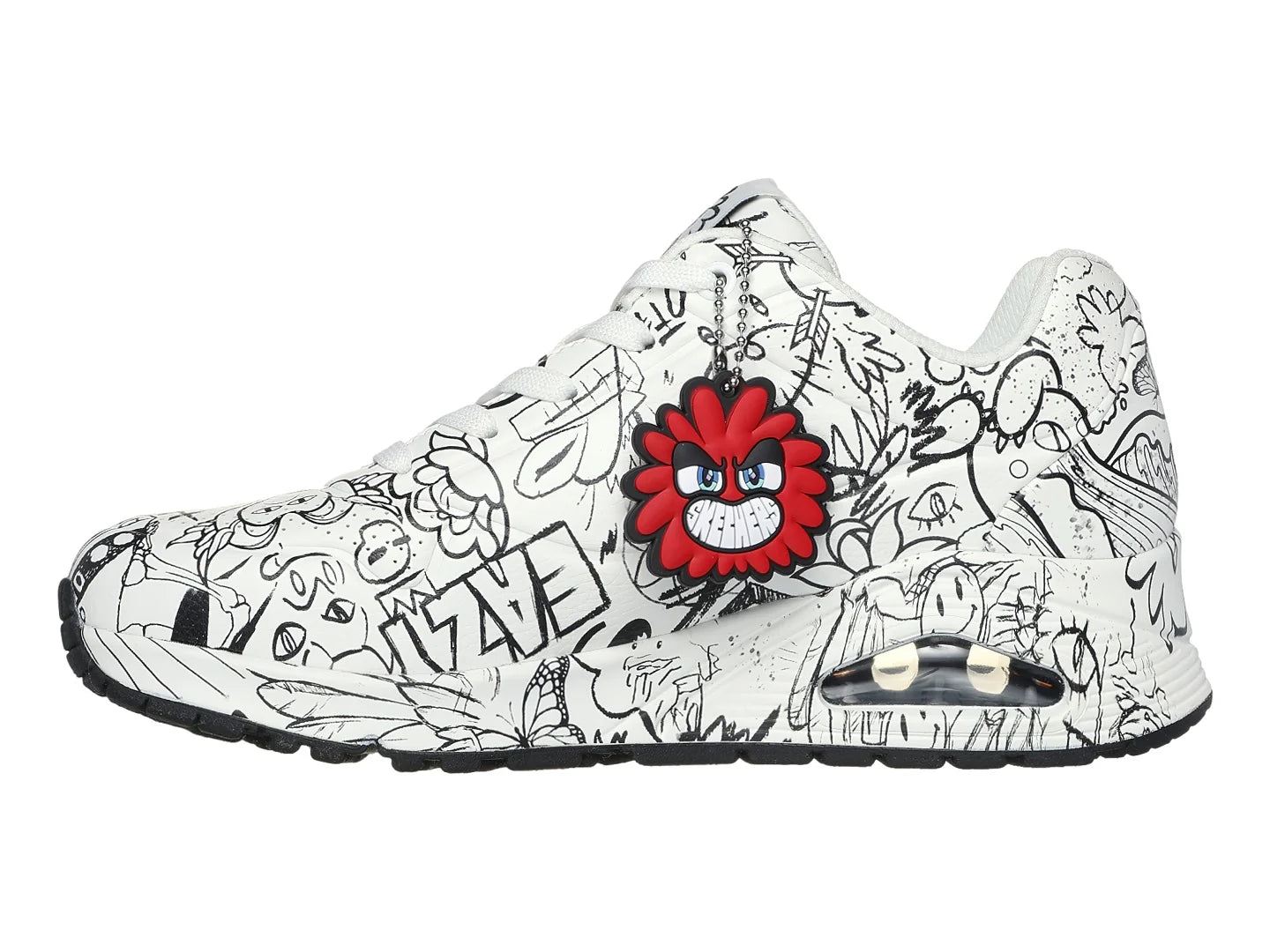 Tenis Skechers One Blanco y Negro para Mujer
