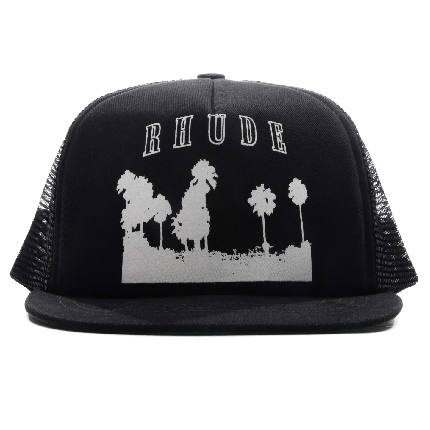 Thousand Palms Trucker Hat Black White