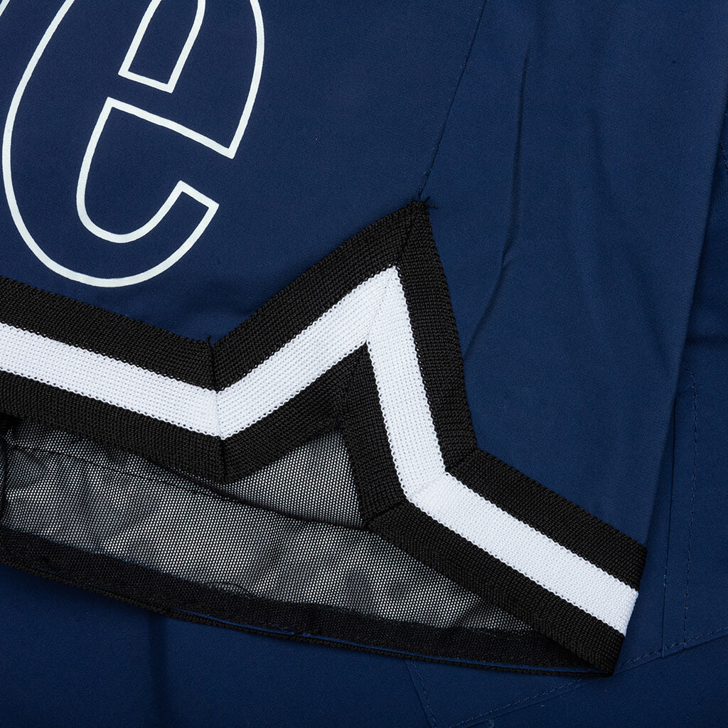 Basketball Logo Swim Short Blue Black White