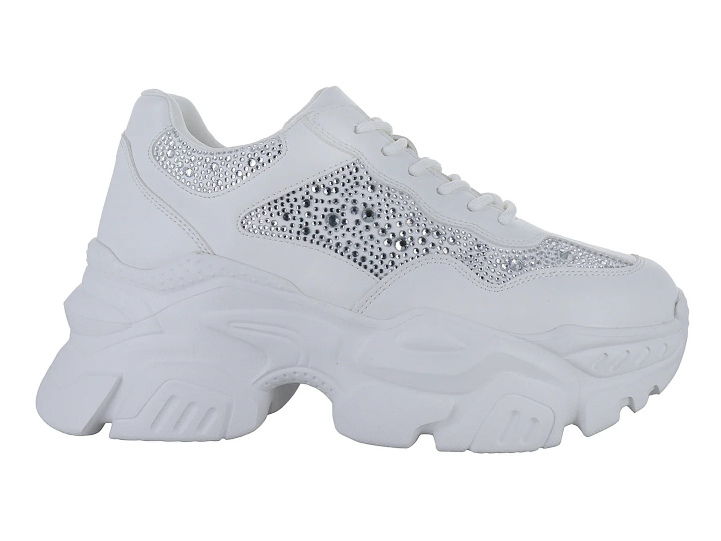Madden Girl Tenis Casual Blanco Multicolor para Mujer