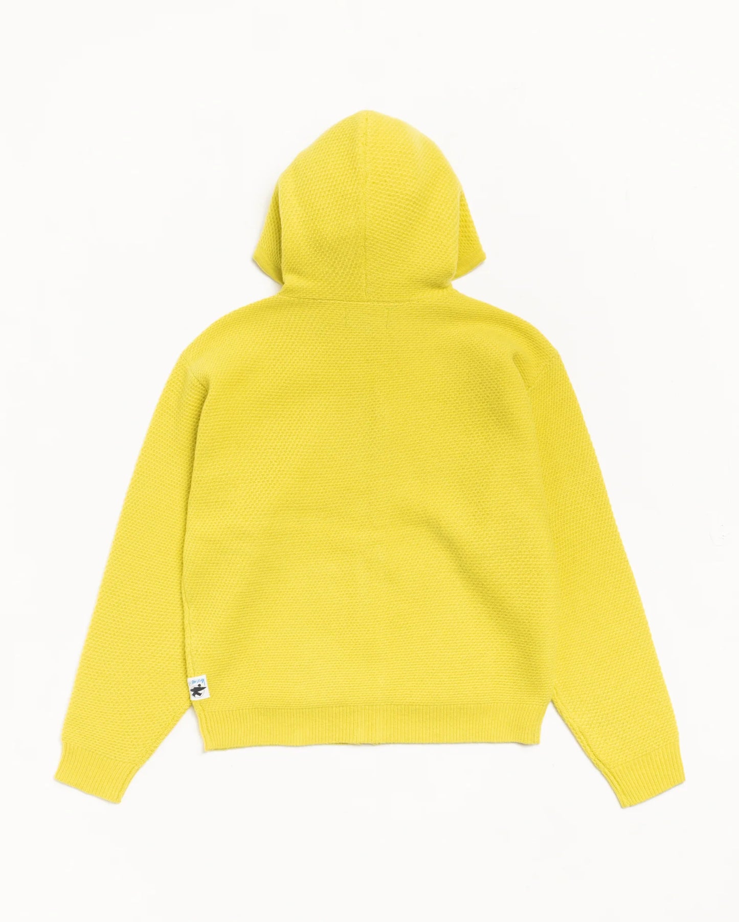 TEXTURED ZIP HOODED SWEATER