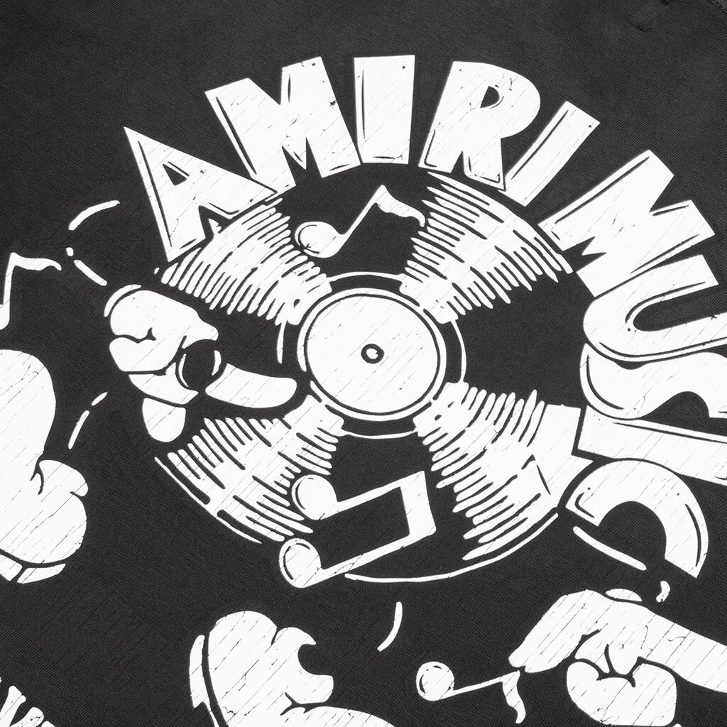 Amiri Music Record Tee Black